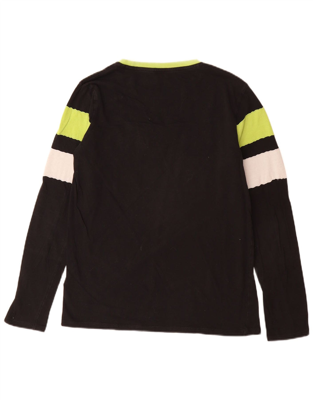 GUESS Топ с рисунком для мальчиков с длинными рукавами, 15–16 лет, хлопок в черную полоску