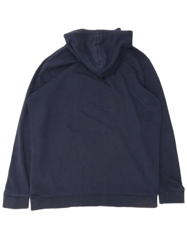 Мужской джемпер с капюшоном Adidas с рисунком XL, темно-синий, хлопок