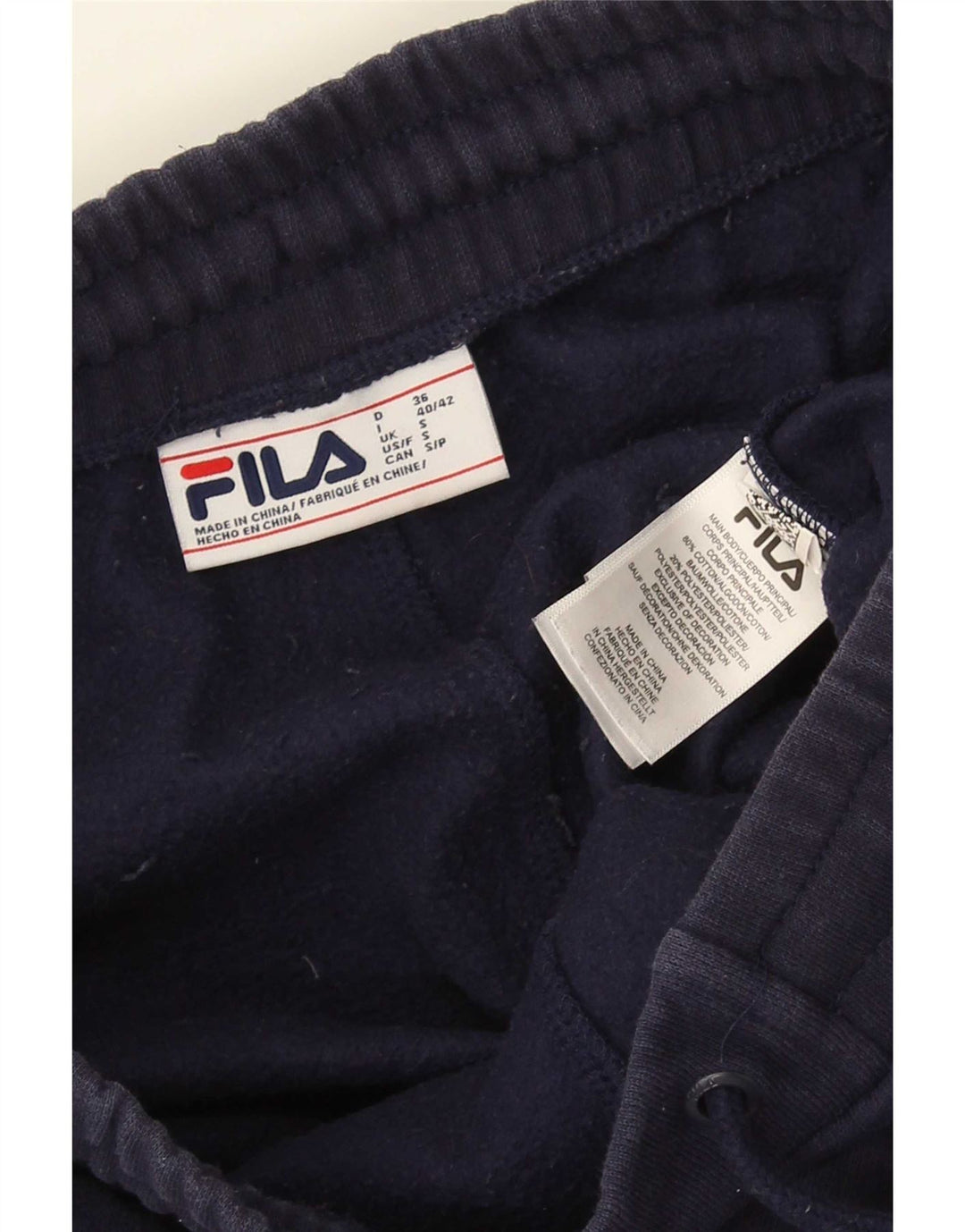 Мужские спортивные брюки Fila, джоггеры, маленькие, темно-синие, хлопок