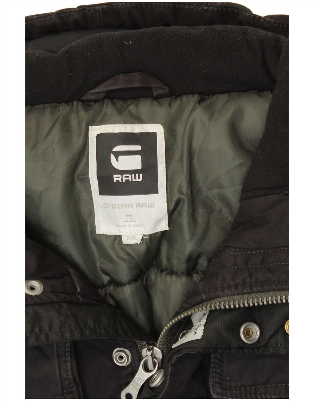 Мужская куртка-бомбер G-STAR с капюшоном UK 44 2XL, черный хлопок