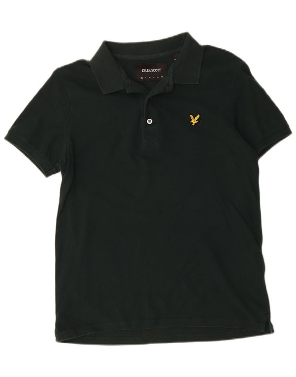 Мужская рубашка-поло Lyle & Scott XS, зеленый хлопок