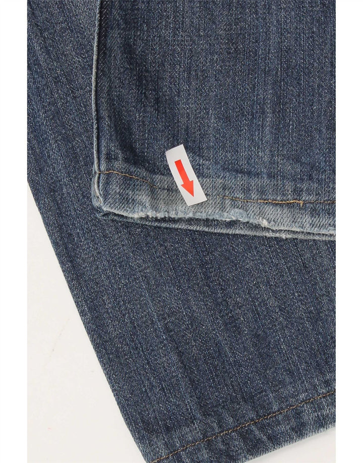 Мужские потертые прямые джинсы Calvin Klein W34 L28 синие
