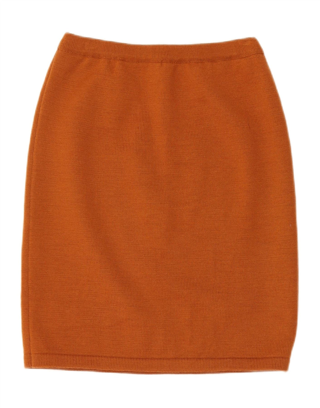 ВИНТАЖНЫЙ женский вязаный комплект из 2 юбок UK 14 Medium W28 Коричневый с геометрическим рисунком