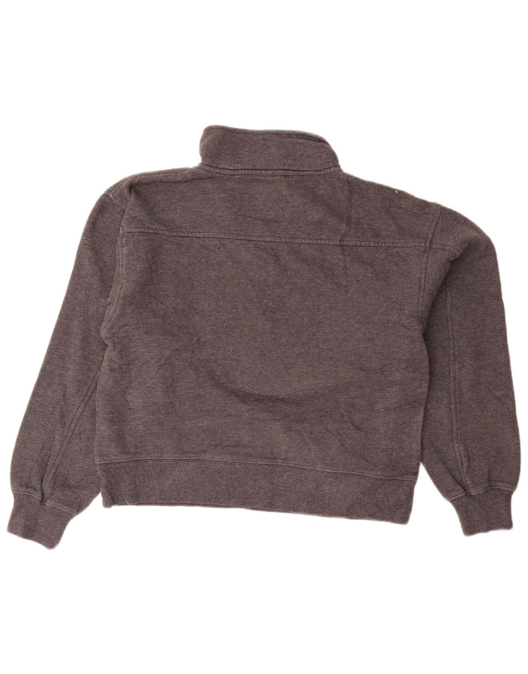 Женский укороченный свитшот с воротником на молнии Fila Oversized UK 10, маленький серый цвет