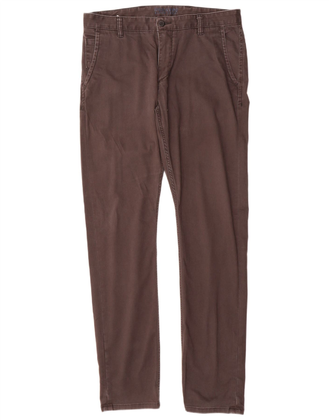 DOCKERS Мужские узкие брюки-чиносы W34 L34 Серые хлопковые