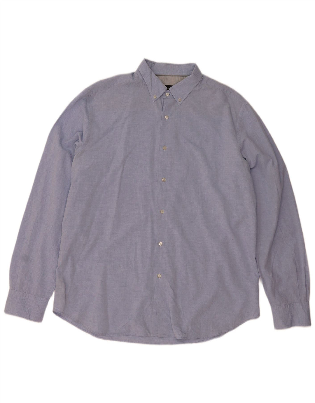 Мужская рубашка Massimo Dutti 2XL, синяя хлопковая полоска