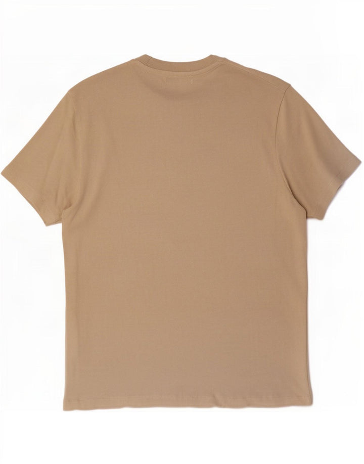 Мужская футболка Zara, маленькая, бежевая