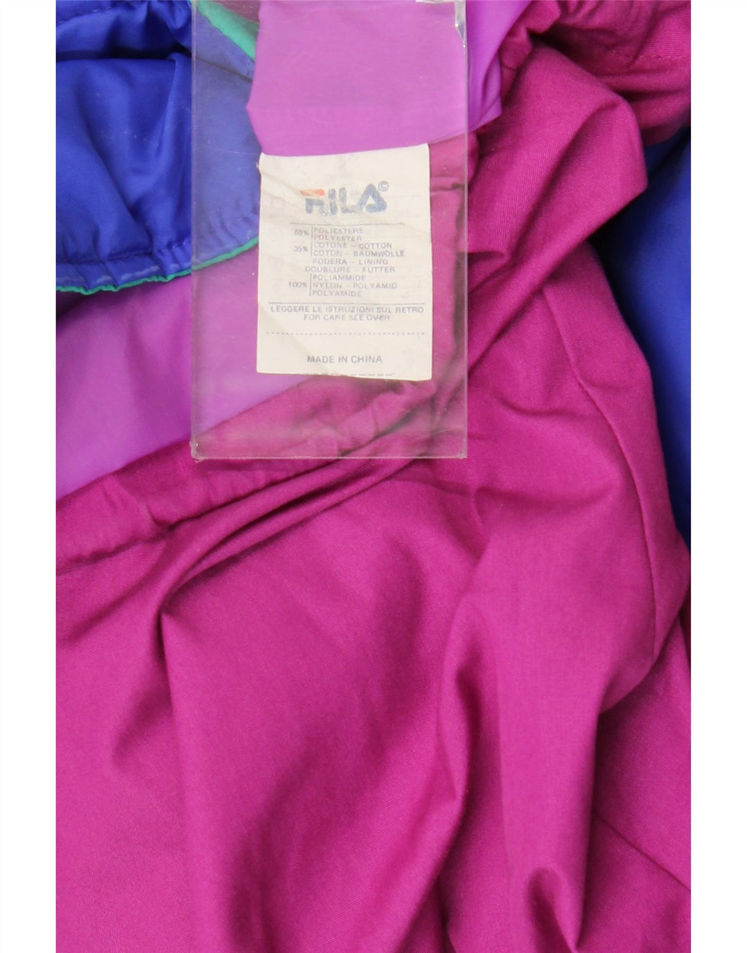 Мужская ветровка Fila с капюшоном UK 42 XL Розовый Полиэстер
