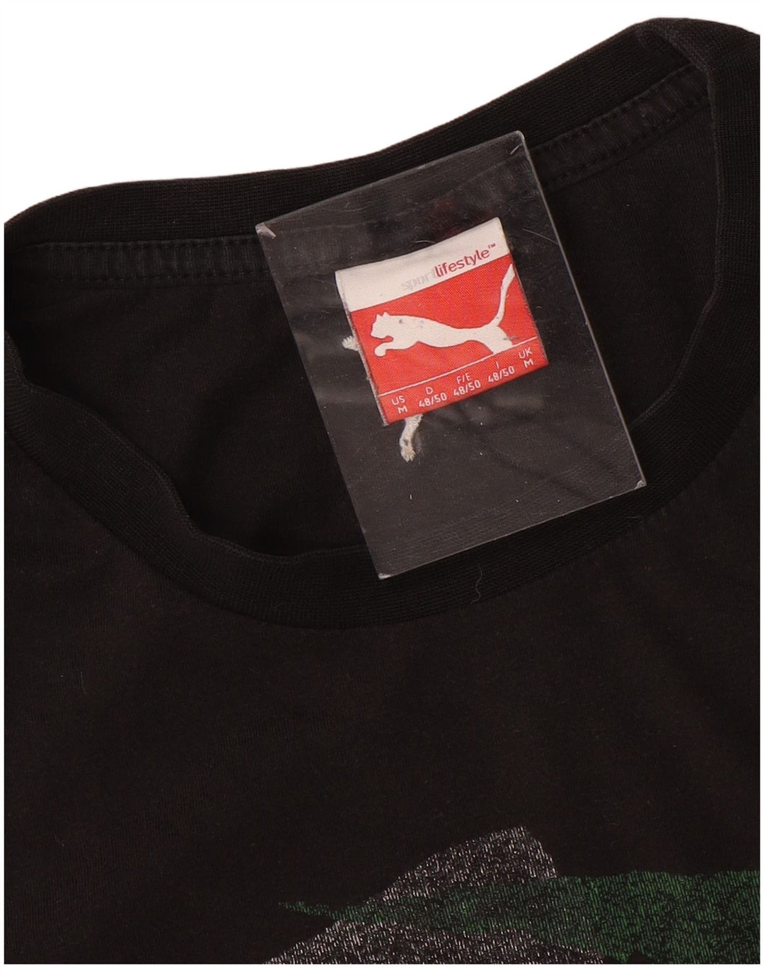 Мужская футболка с рисунком PUMA, средний темно-синий