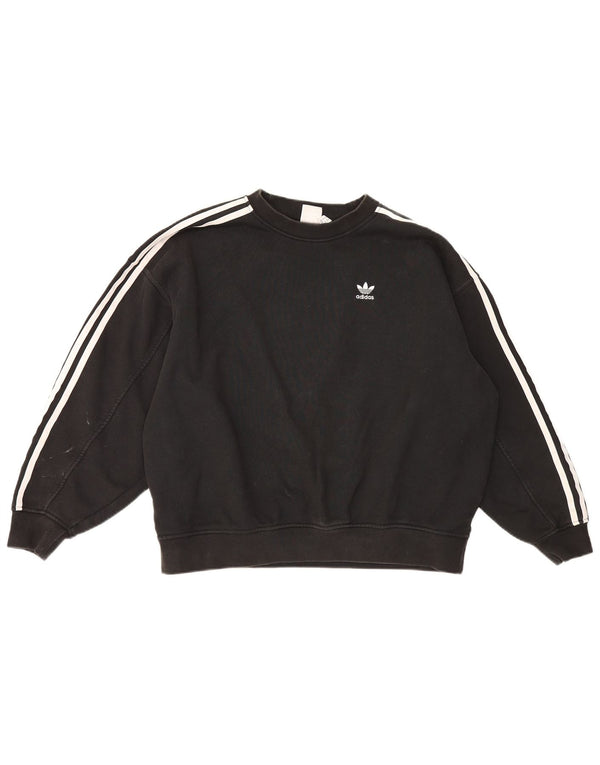 Женский свитер оверсайз Adidas UK 6 XS, черный хлопок