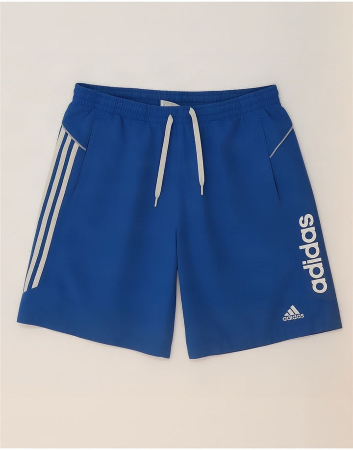 Мужские спортивные шорты Adidas с рисунком, большие синие, полиэстер