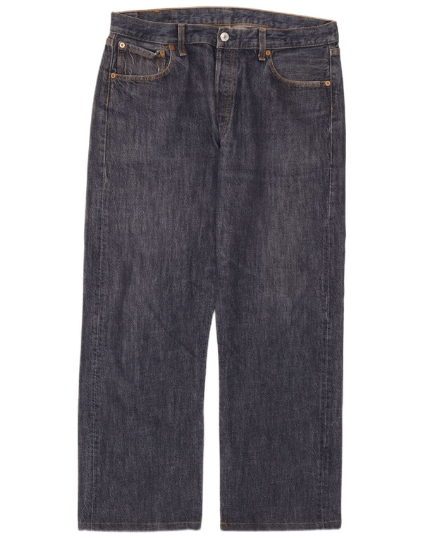 Мужские прямые джинсы Levi's 501 W36 L28 темно-синие