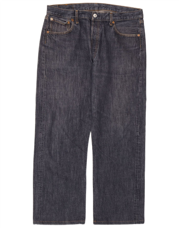Мужские прямые джинсы Levi's 501 W36 L28 темно-синие