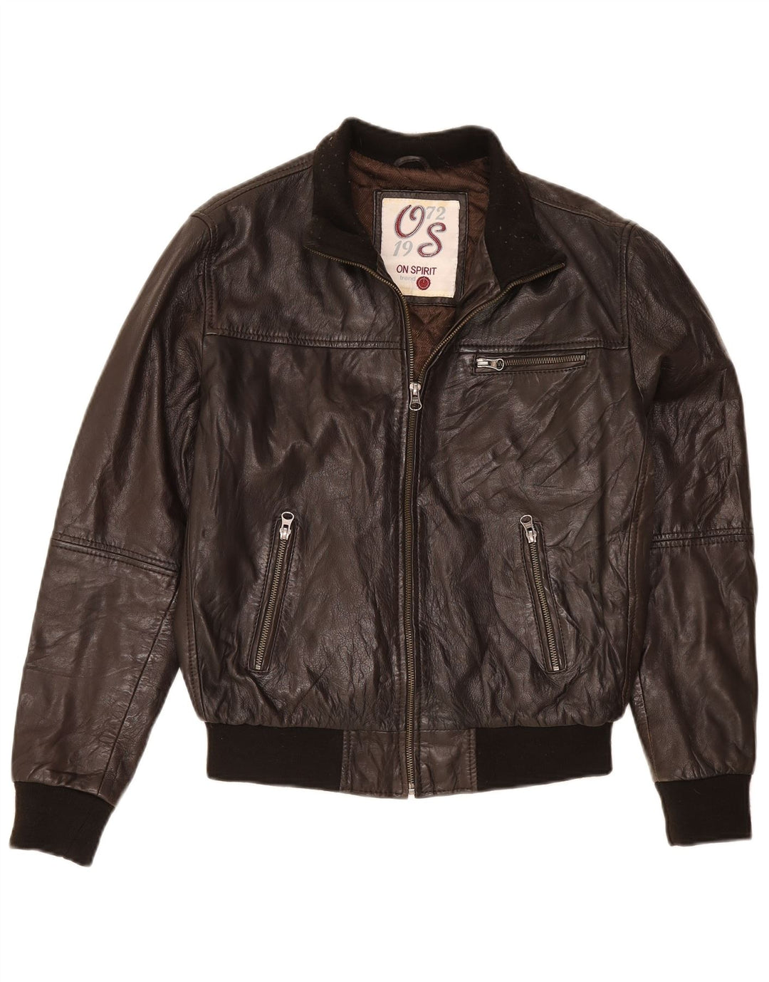 Мужская кожаная куртка On Spirit IT 48 Medium Brown