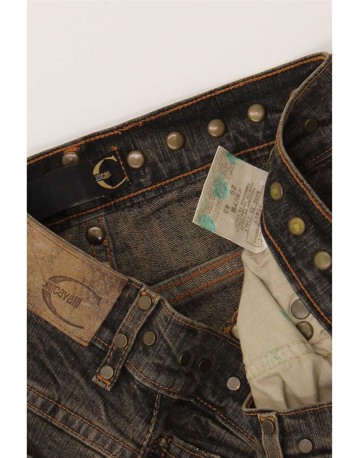 Женские джинсы Bootcut Just Cavalli W29 L27 коричневые, хлопковые