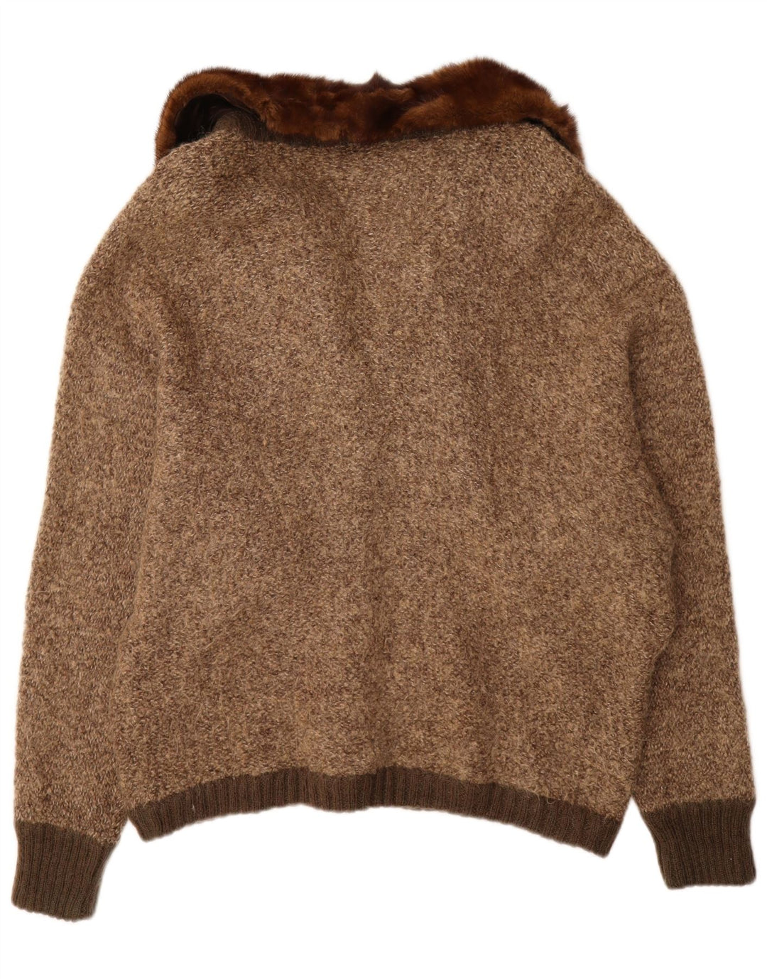 ВИНТАЖНЫЙ женский кардиган-свитер UK 18 XL Коричневый