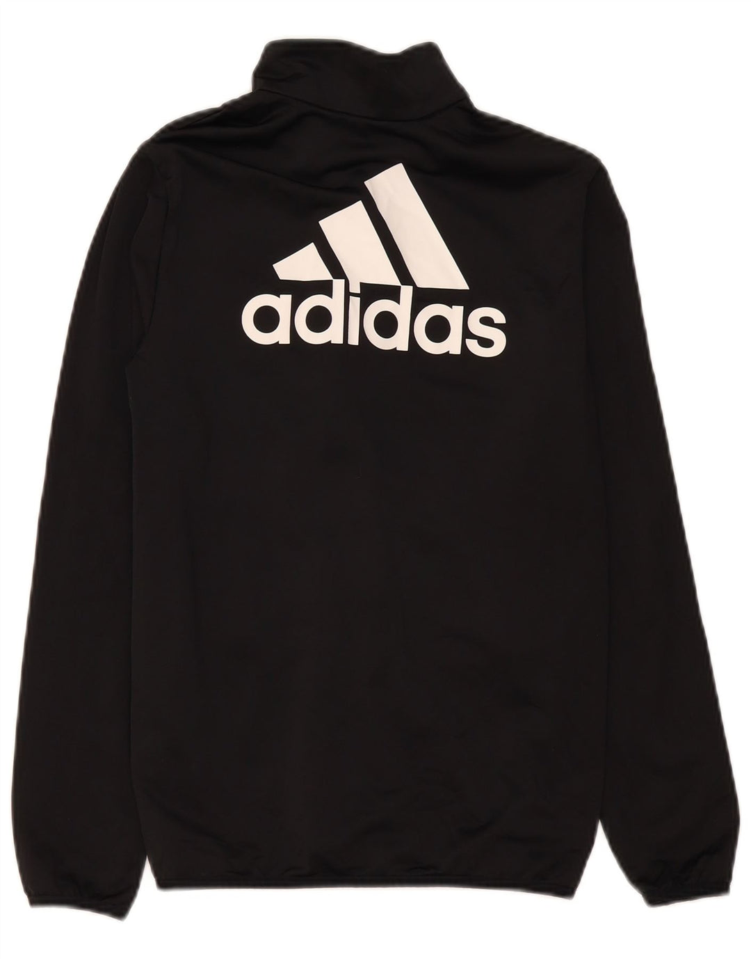 Спортивный костюм Adidas для мальчиков с графическим рисунком, верхняя куртка 13-14 лет, черный полиэстер