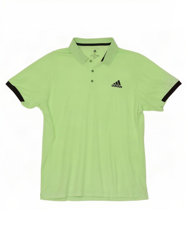 Мужская рубашка-поло Adidas Climalite XL, зеленый полиэстер