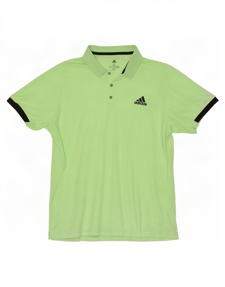 Мужская рубашка-поло Adidas Climalite XL, зеленый полиэстер