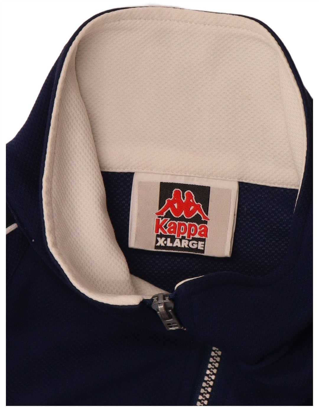 KAPPA Мужской спортивный костюм с графическим рисунком, верхняя куртка XL, темно-синий, полиэстер с цветными блоками