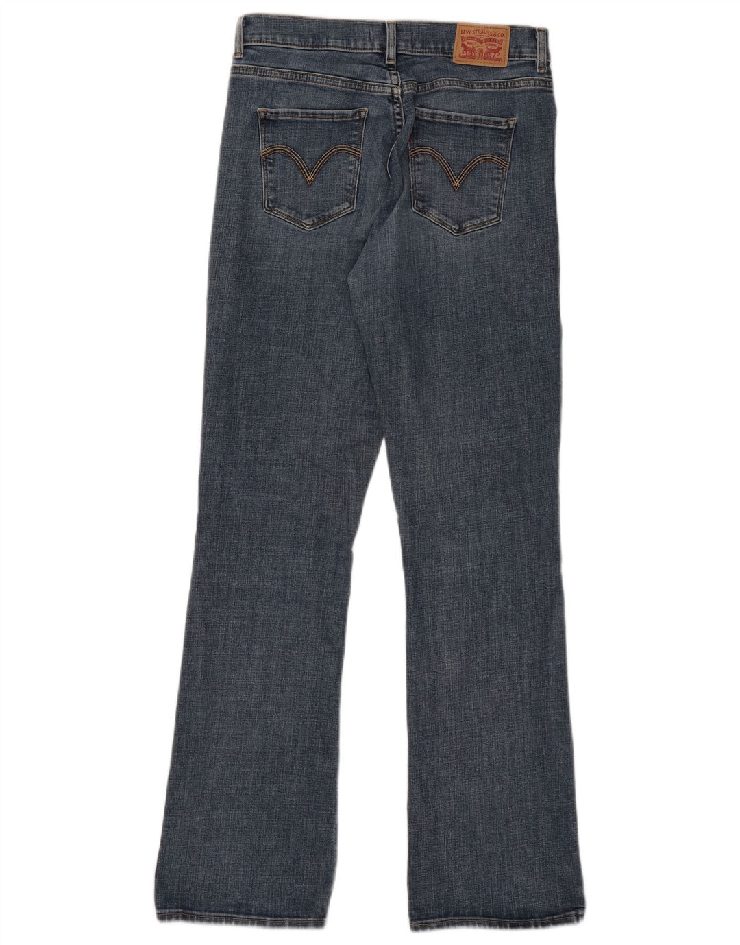 Женские классические джинсы Levi's Bootcut США 6, средние W28 L32, синие, хлопок