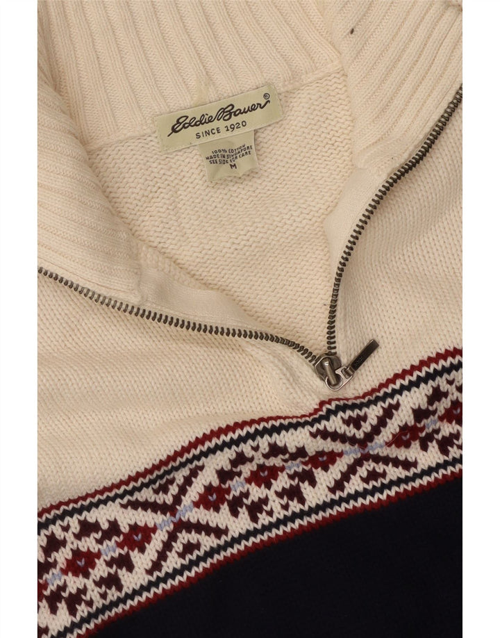 Женский джемпер с воротником на молнии EDDIE BAUER UK 14, средний темно-синий