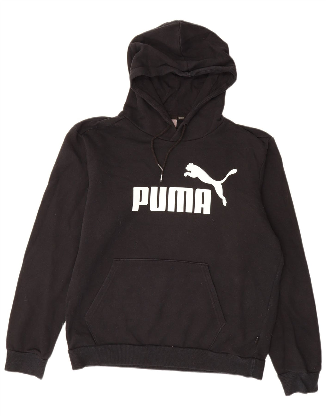 Мужской джемпер с капюшоном PUMA, черный, хлопковый, среднего размера