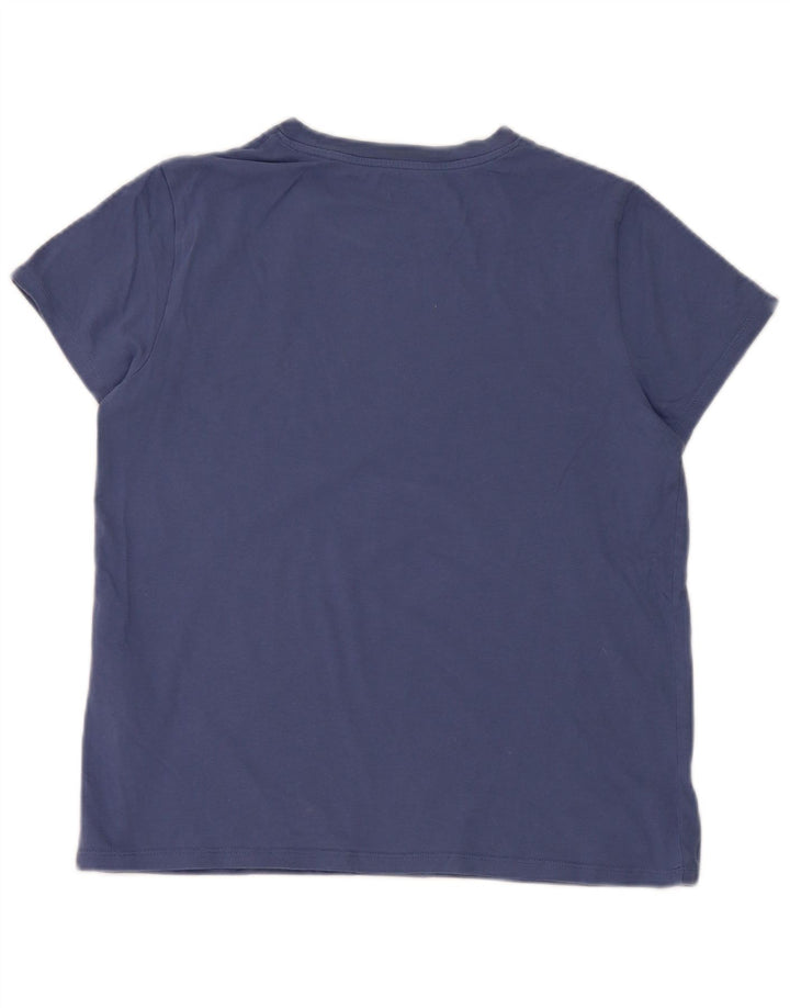 Женская футболка с рисунком Levi's Top UK 12, средний синий хлопок, хлопок