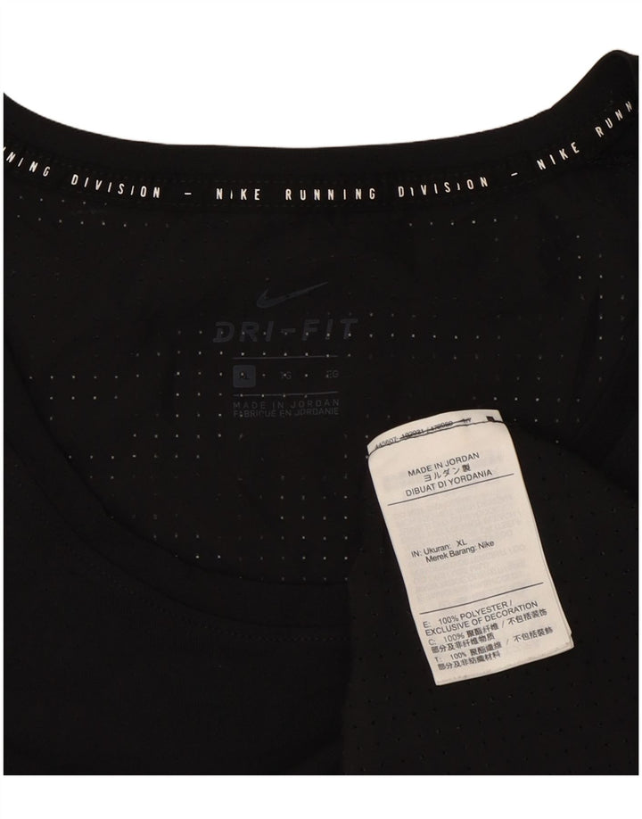 Мужской жилет с графическим рисунком Nike Dri Fit XL, черный полиэстер