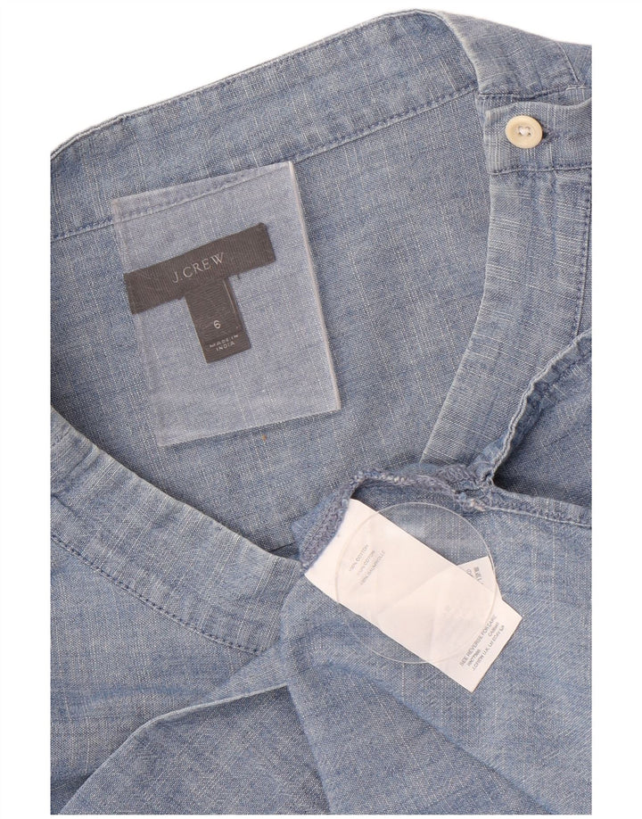 Женская блузка с длинным рукавом J. Crew, США 6, средний синий хлопок, хлопок