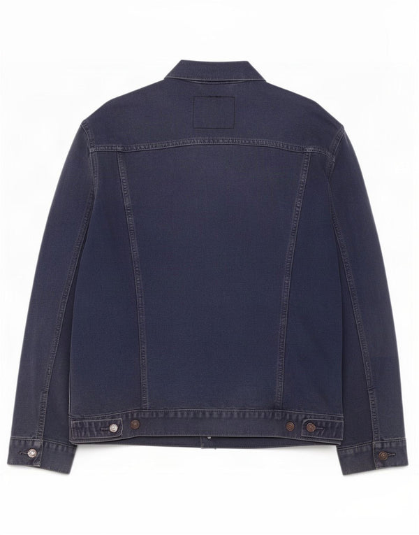 Мужская джинсовая куртка Levi's UK 42 XL Темно-синяя, хлопок