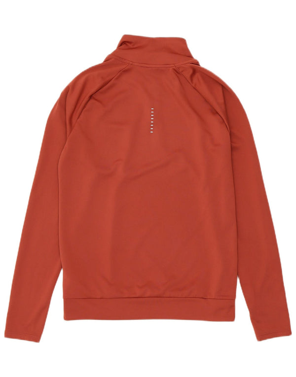 Мужской пуловер на молнии с рисунком NIKE Dri Fit XS, темно-бордовый