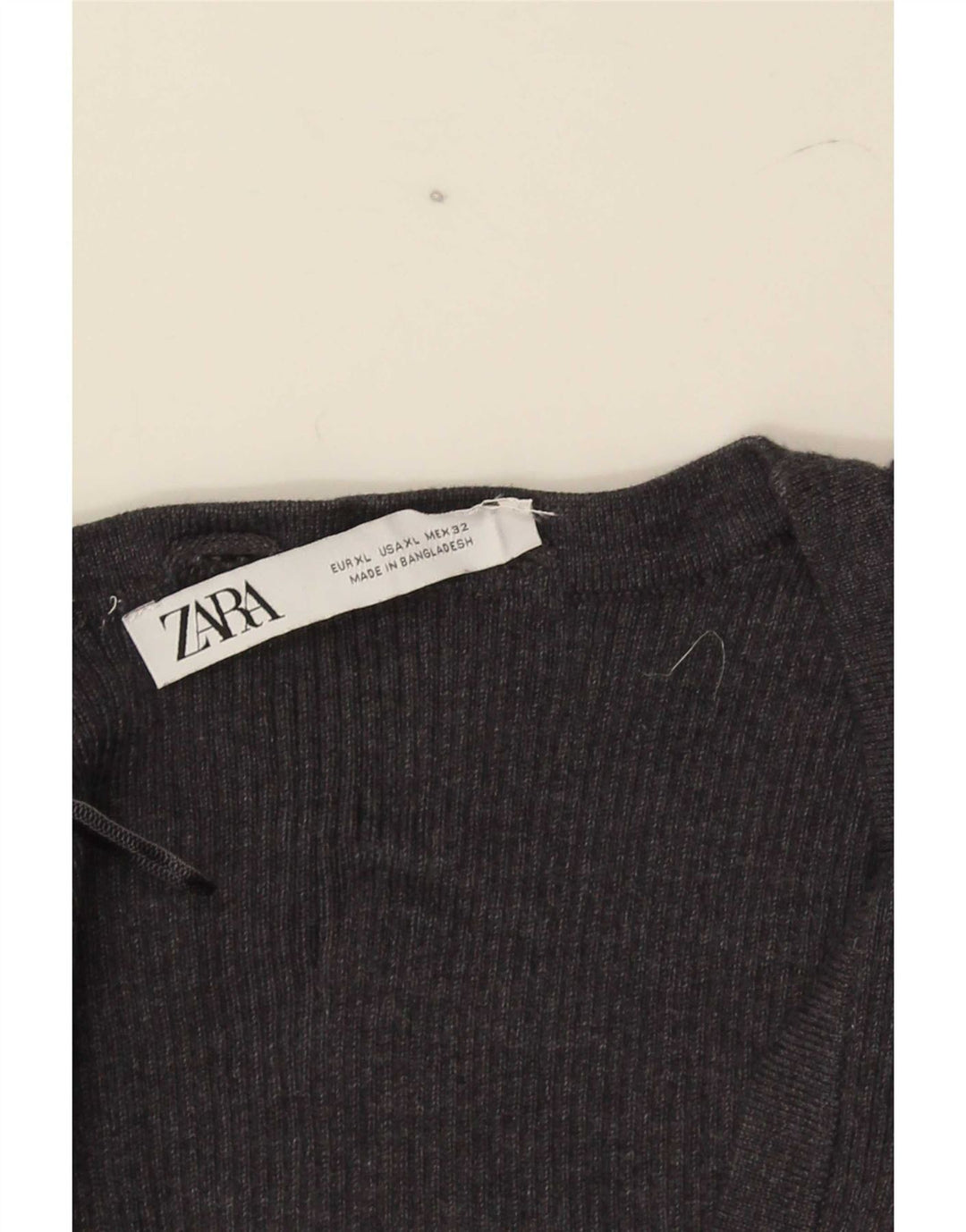 Женский укороченный топ без рукавов Zara UK 18 XL Серый