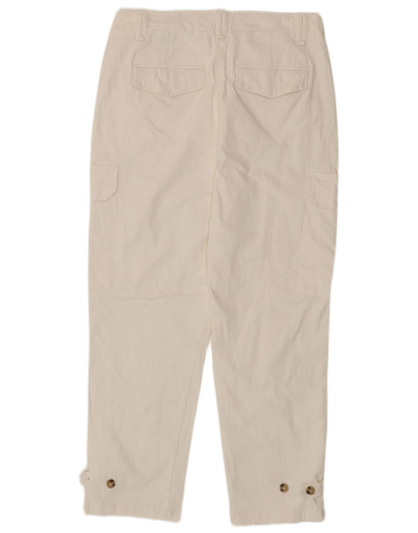 Женские зауженные брюки карго Marks & Spencer UK 14, большие W34 L28, белые