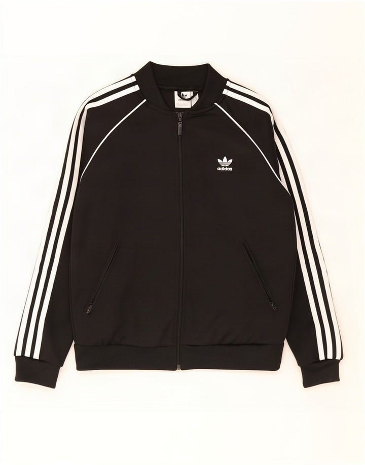 Женский спортивный костюм Adidas Top Jacket UK 12, средний черный полиэстер