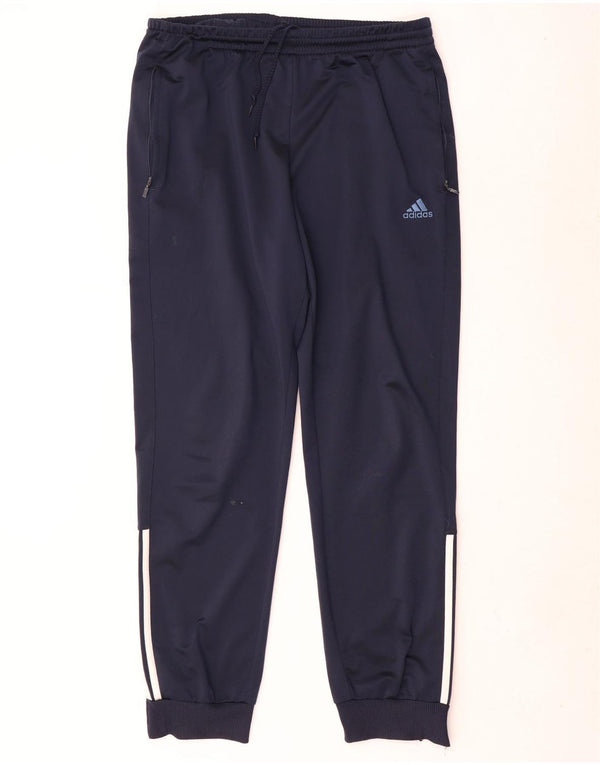 Мужские спортивные брюки Adidas Joggers UK 42/44, большой темно-синий полиэстер