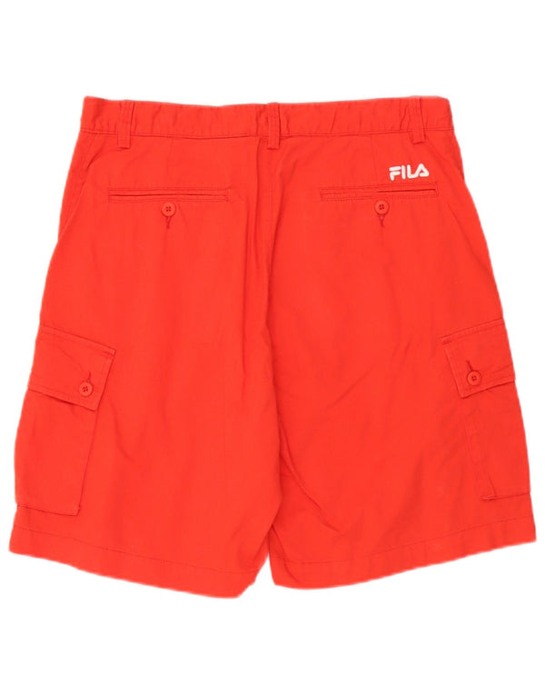 Fila Мужские шорты-карго Ferrari IT 50 Large W32 Красный хлопок