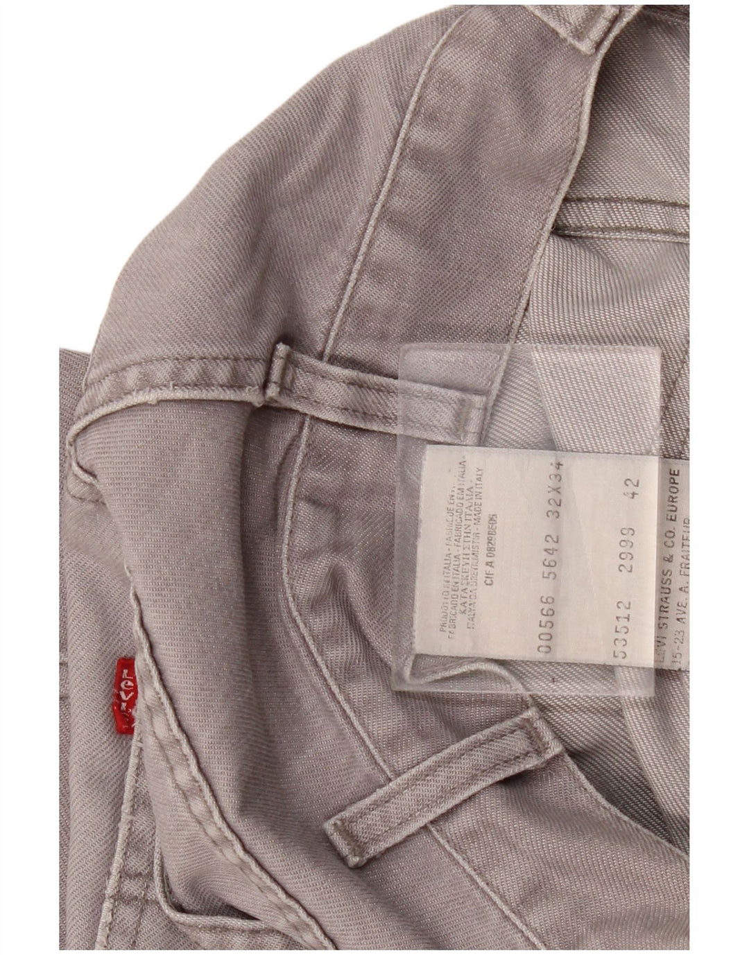 Женские прямые джинсы Levi's W32 L28, серый хлопок