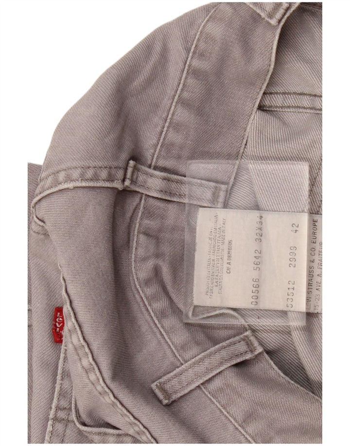Женские прямые джинсы Levi's W32 L28, серый хлопок