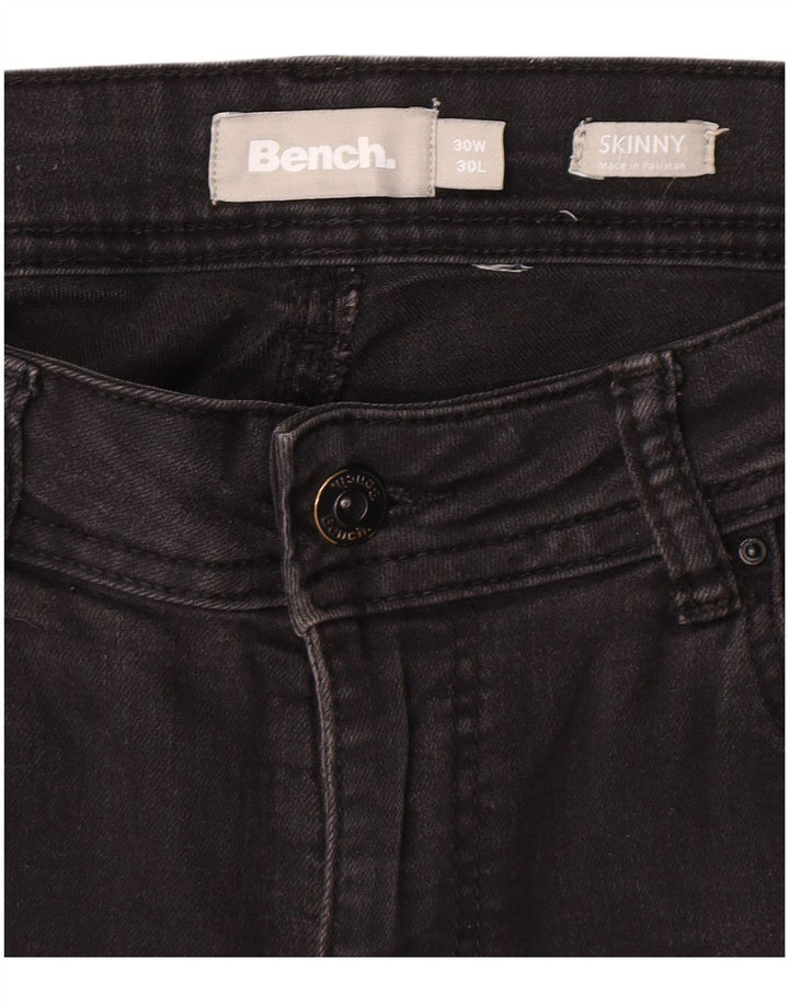 BENCH Womens Skinny Jeans W30 L30 Black