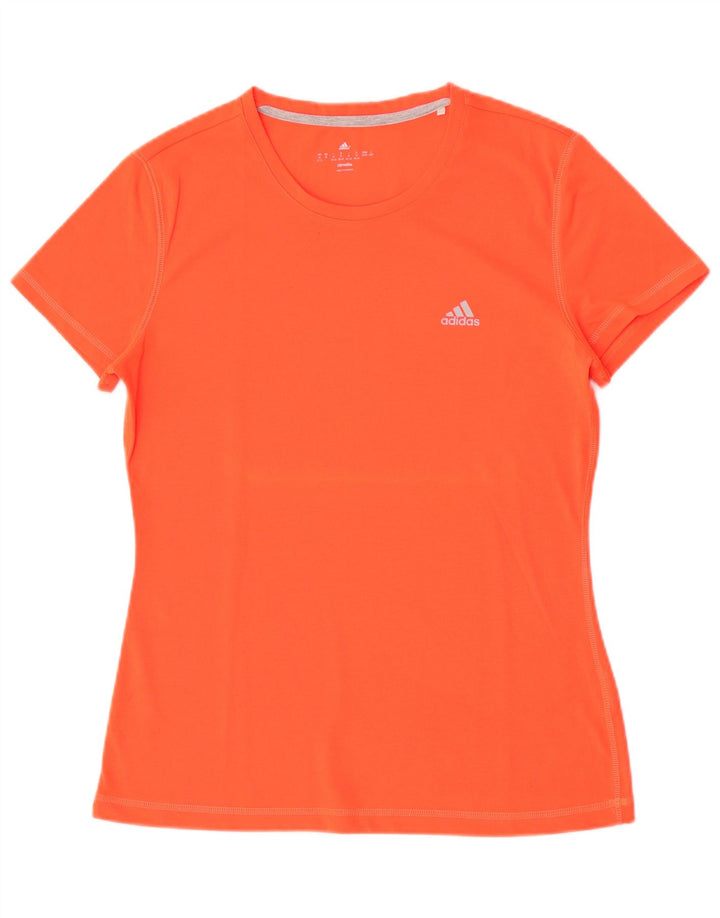 Женская футболка Adidas Climalite Top UK 12/14 Средний оранжевый