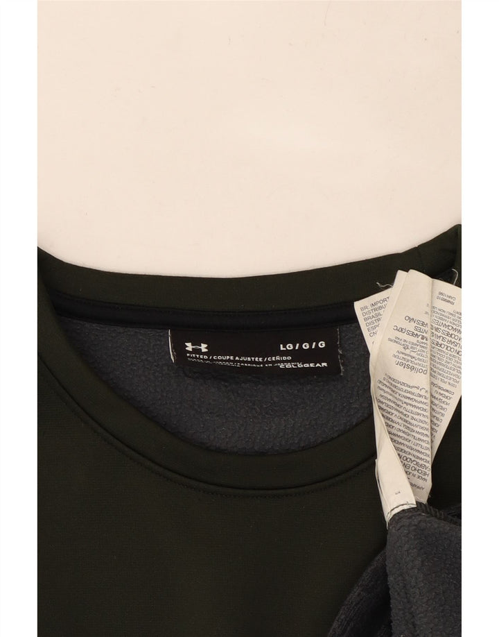 Женский свитер-свитшот UNDER ARMOR UK 16, большой хаки