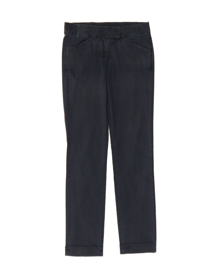 MURPHY & NYE Womens Slim Casual Trousers W27 L32 Navy Blue Vintage Murphy & Nye and Second-Hand Murphy & Nye from Messina Hembry 