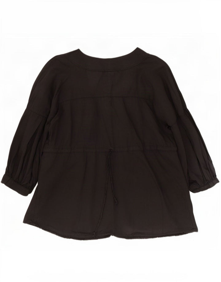 Женская блузка с рукавом 3/4 Benetton UK 14, средний черный