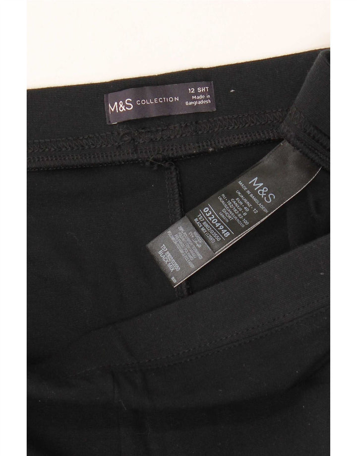 Женские леггинсы Marks & Spencer UK 12, средний размер, вискоза в черную полоску