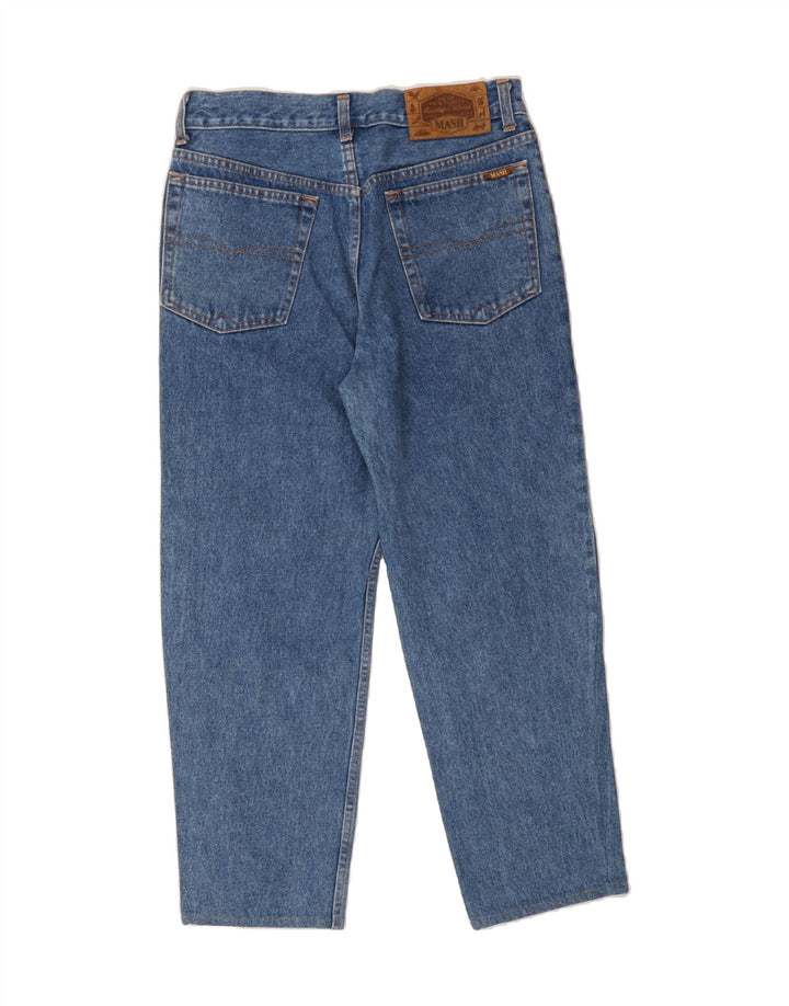 MASH Womens Cropped Jeans W33 L26 Blue Cotton Vintage Mash and Second-Hand Mash from Messina Hembry 