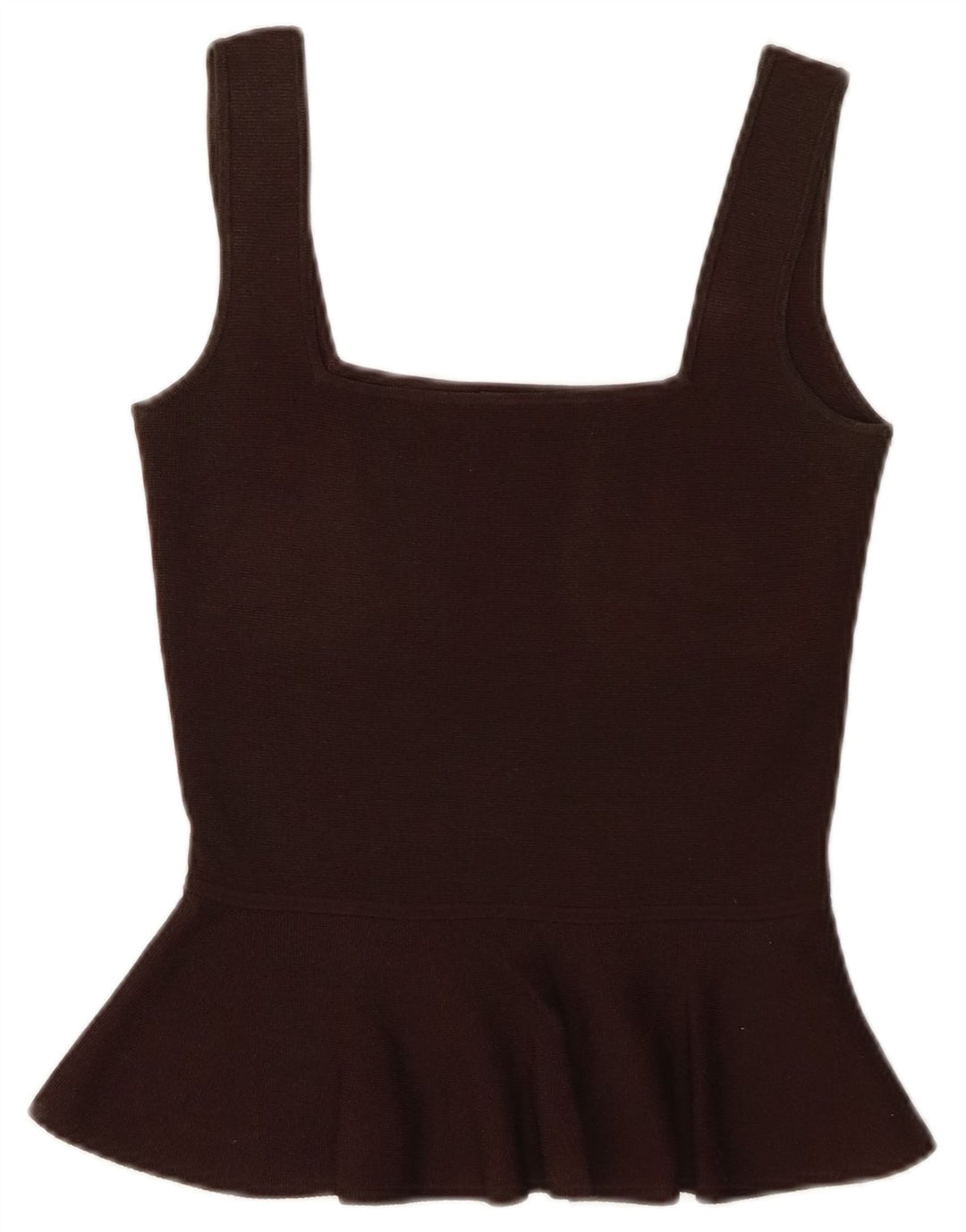 Женская блузка без рукавов Massimo Dutti, топ UK 8, маленький, коричневый, вискоза