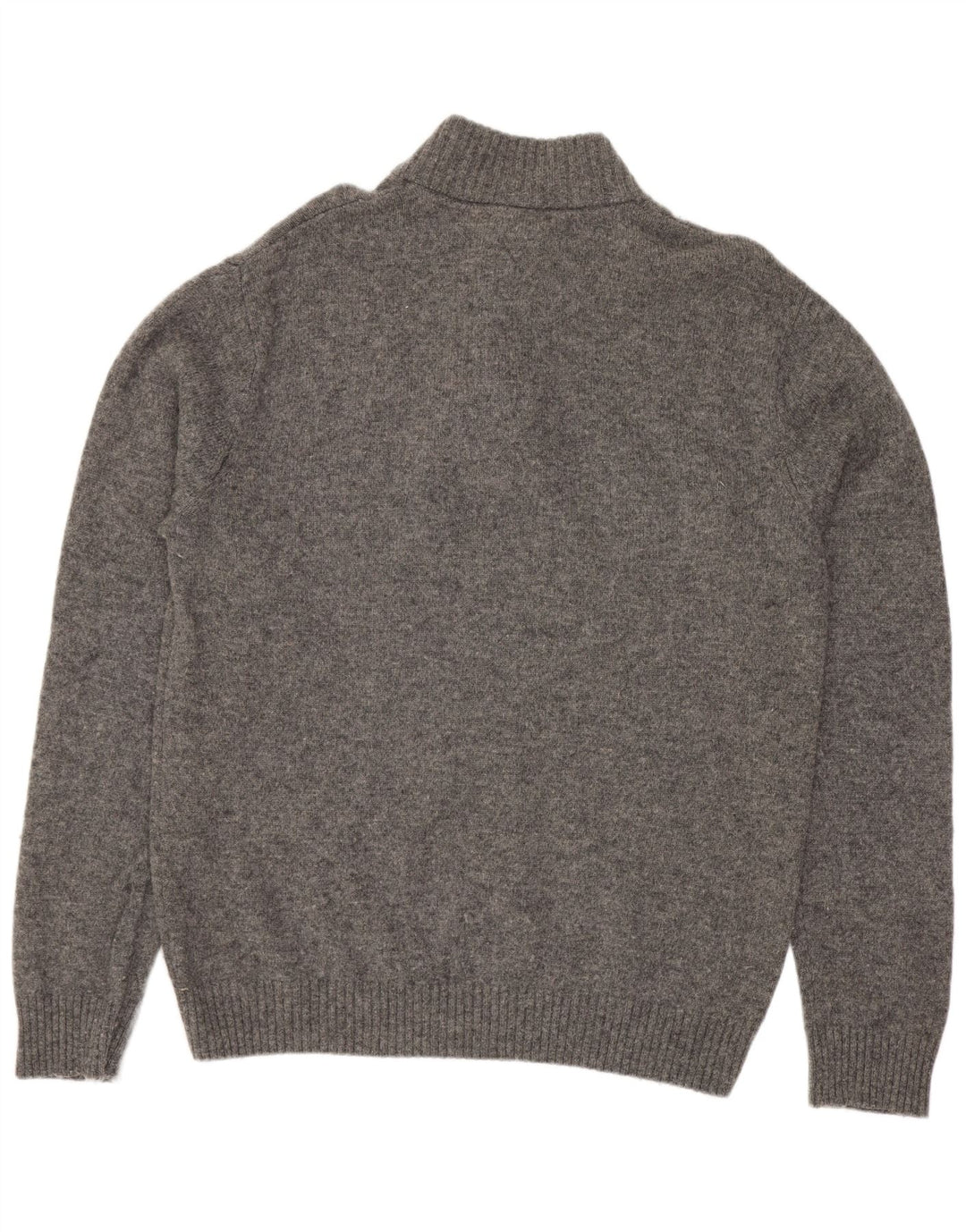 Crew Clothing Мужской джемпер на пуговицах, свитер XL, серая шерсть