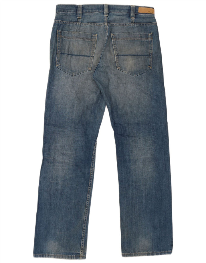 Мужские прямые джинсы Marks & Spencer с автографом W32 L31 синие, хлопок