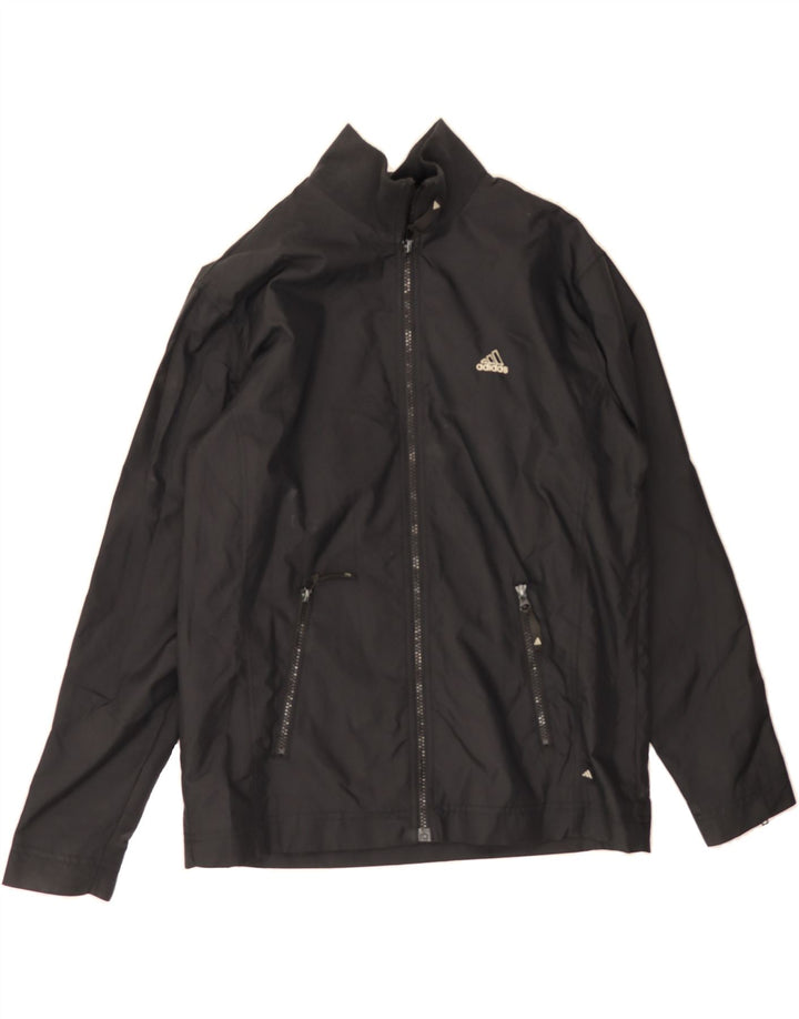 ADIDAS Womens Tracksuit Top Jacket UK 12 Medium Black Polyester Vintage Adidas and Second-Hand Adidas from Messina Hembry 